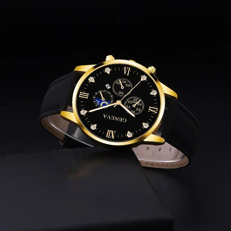 2pcs Luxury Mens Quartz