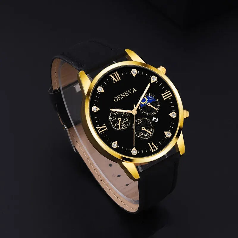 2pcs Luxury Mens Quartz