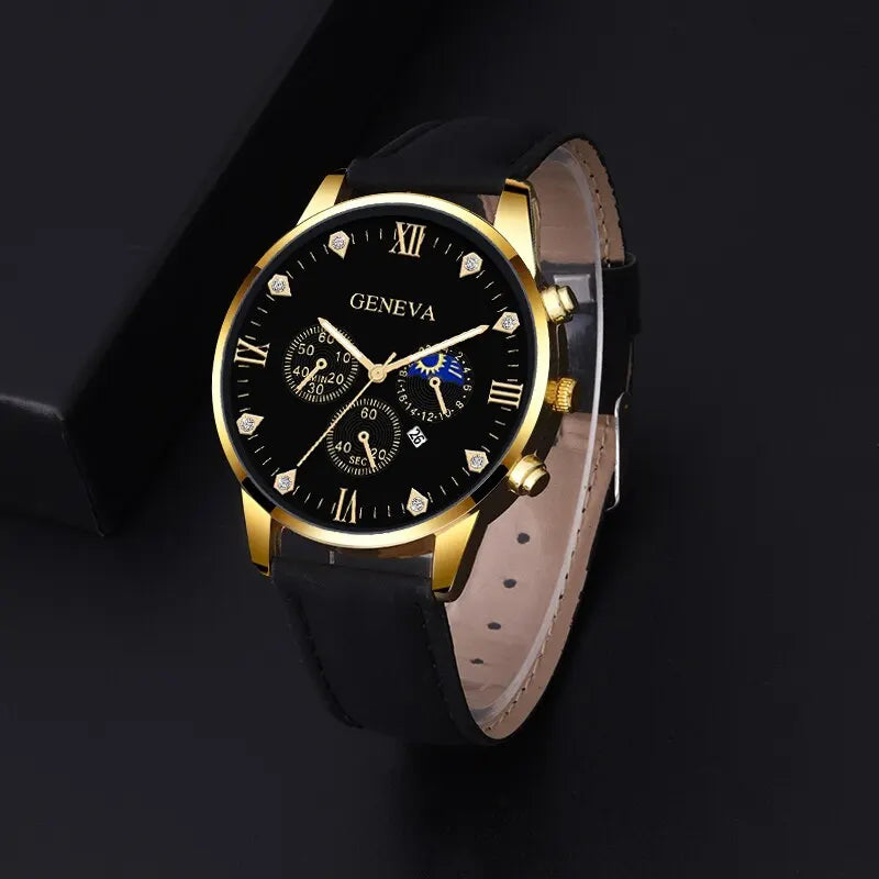 2pcs Luxury Mens Quartz