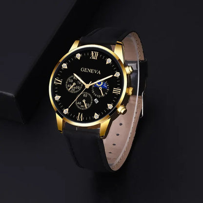 2pcs Luxury Mens Quartz