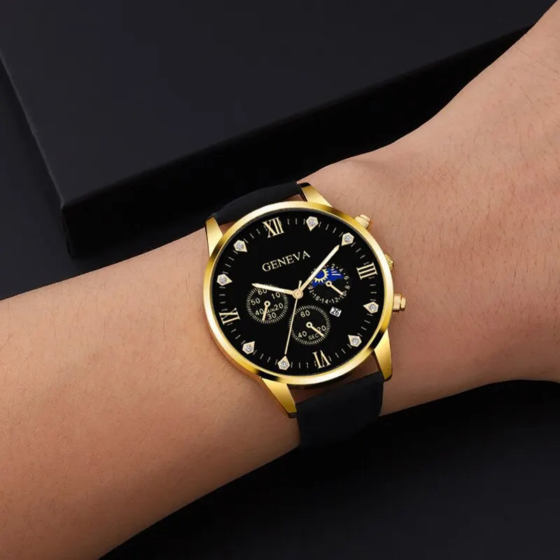 2pcs Luxury Mens Quartz
